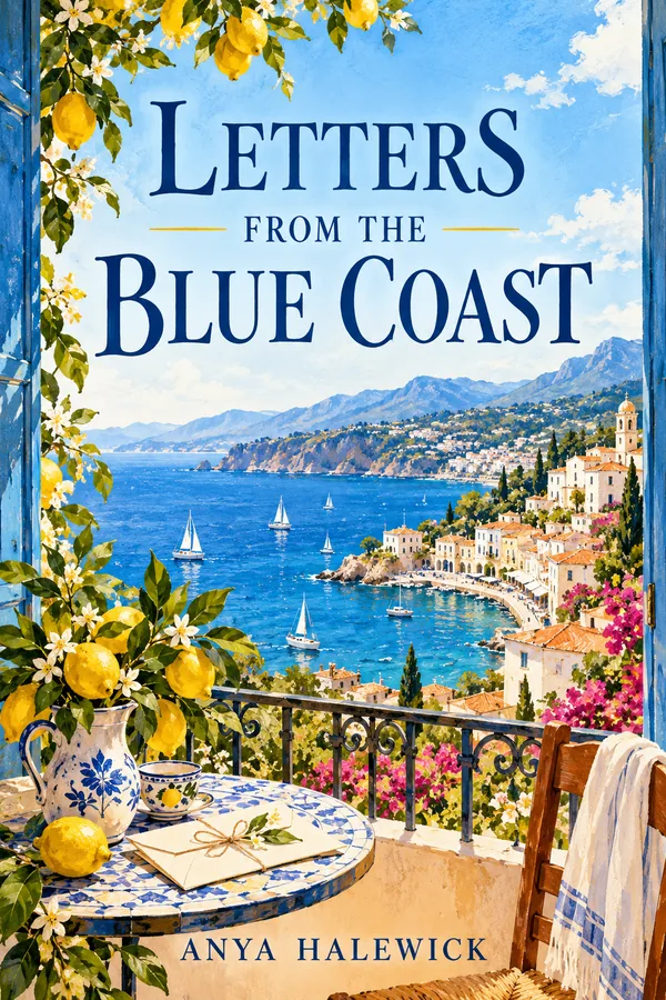 Letters from the Blue Coast by Anya Halewick, book cover