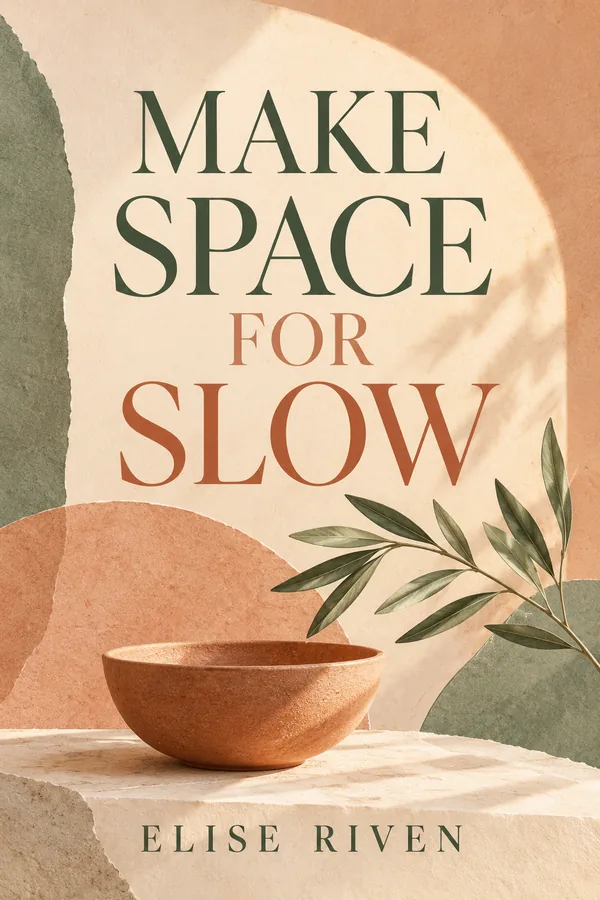 Make Space for Slow by Elise Riven, book cover