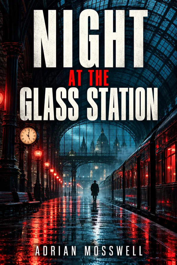 Night at the Glass Station by Adrian Mosswell, book cover